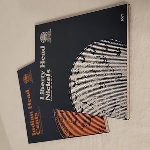 Whitman 9003 Indian Head + 9007 Libery Head New Never Used Coin Collecting Books